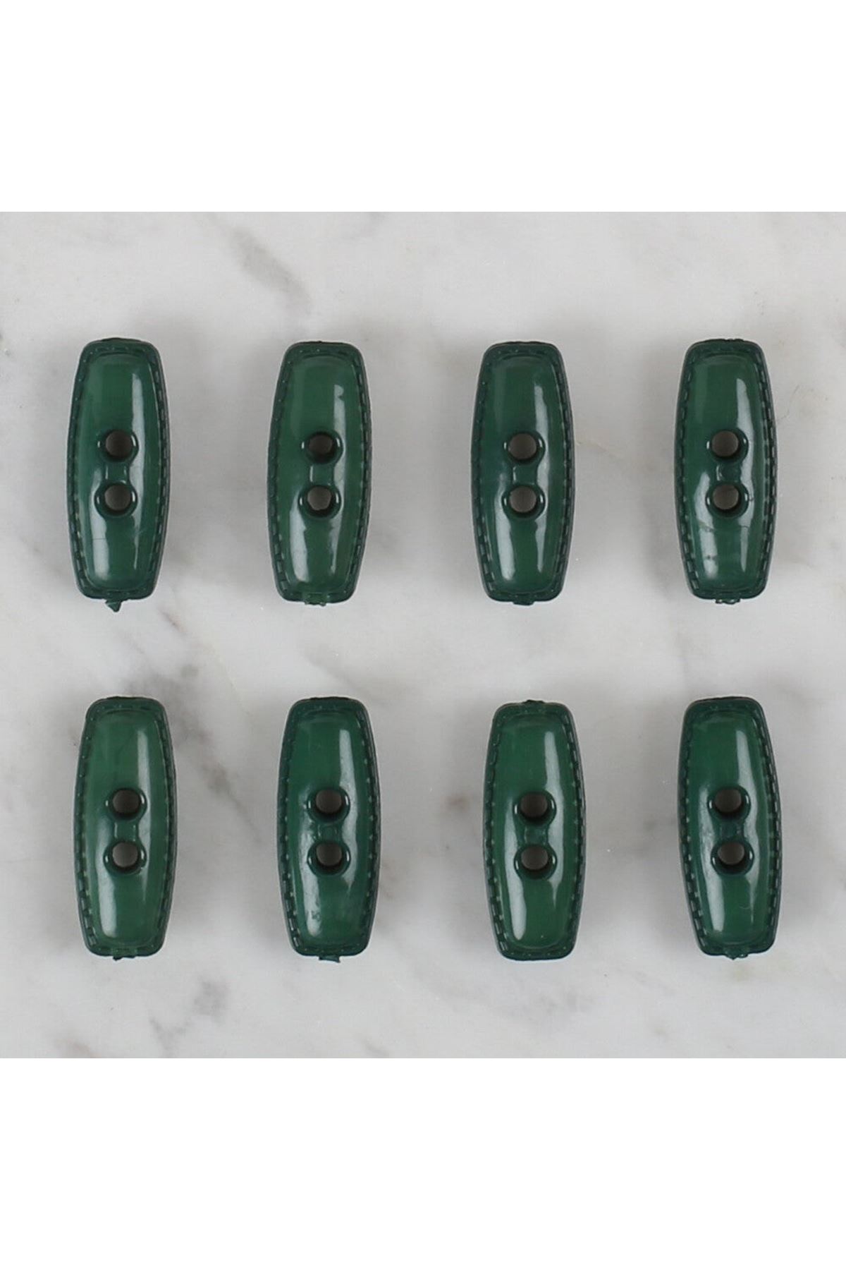 Loren Crafts yeşil 8 li çoban düğmesi - 92