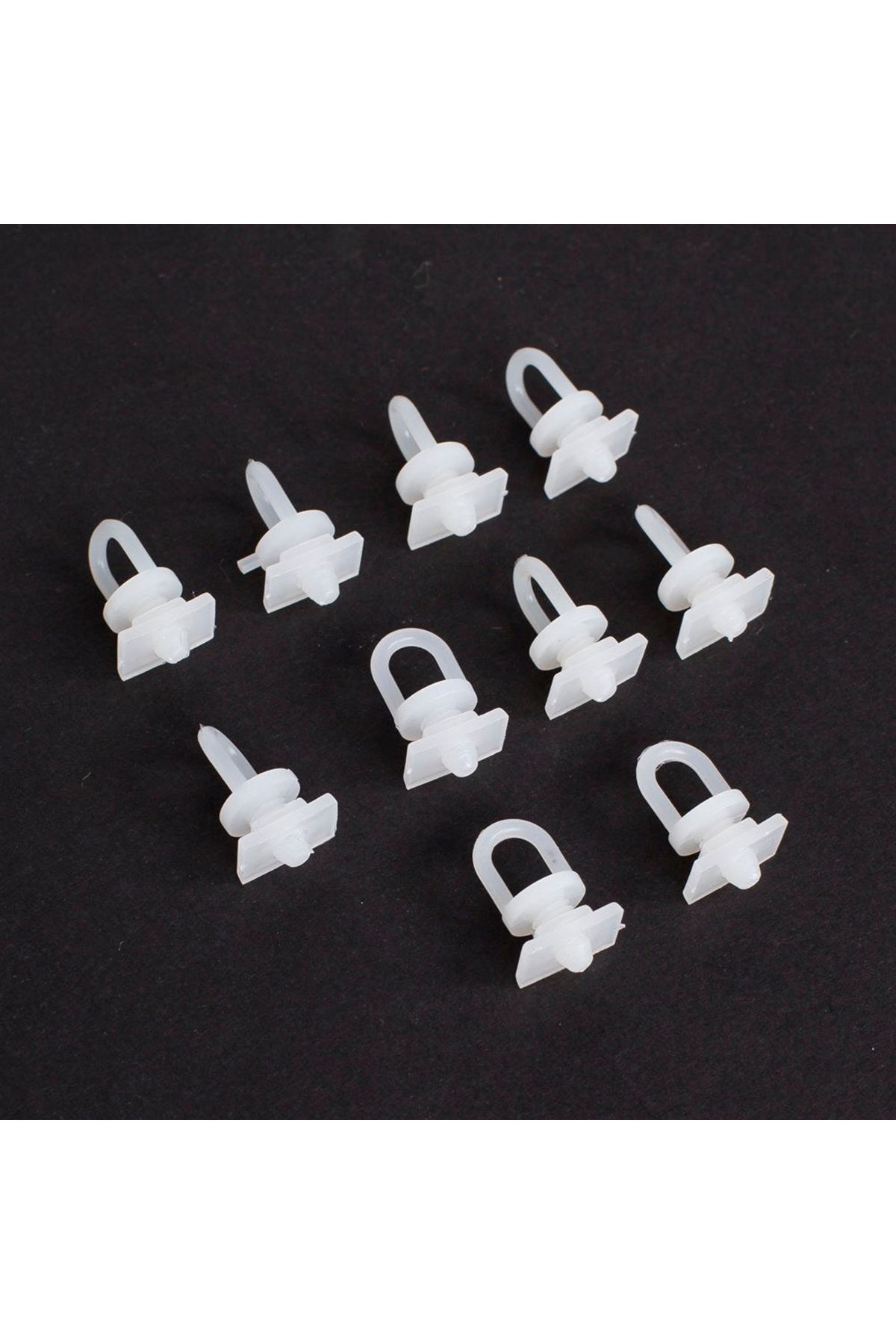 Loren Perde Düğmesi 10 adet Dikdörtgen Tabanlı