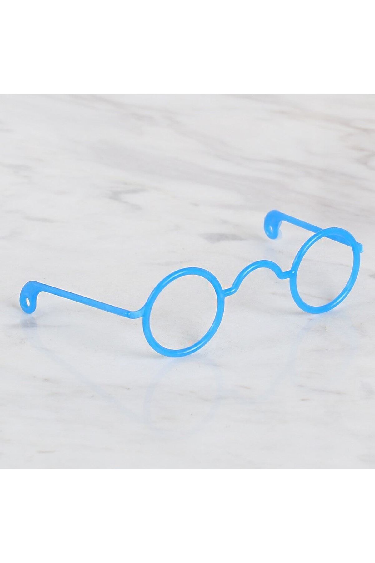 Loren Plastik Amigurumi Gözlük Koyu Mavi