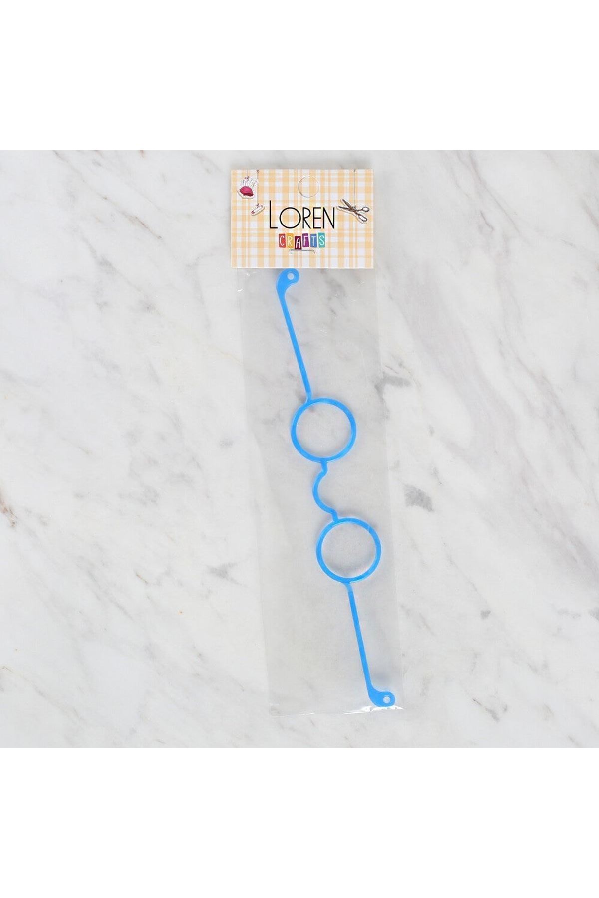 Loren Plastik Amigurumi Gözlük Koyu Mavi