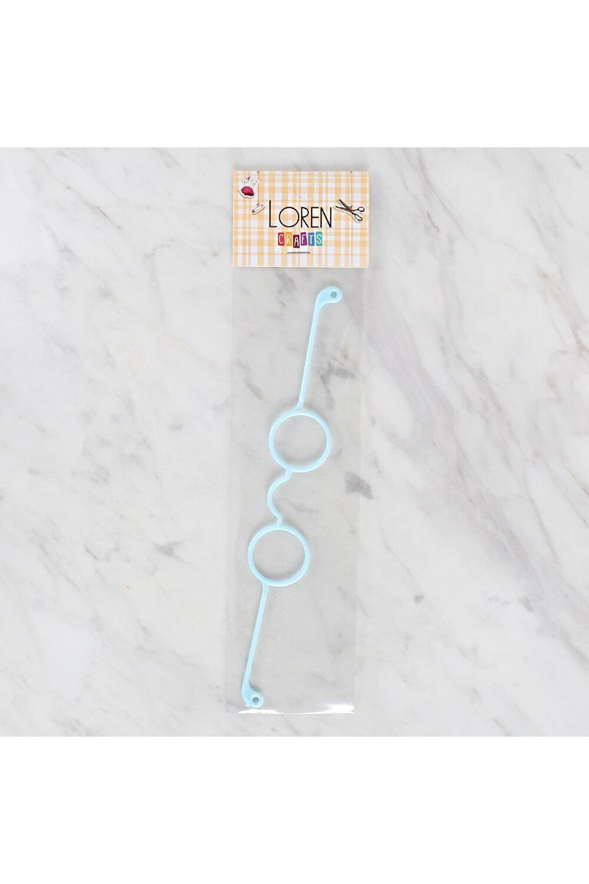 Loren Plastik Amigurumi Gözlük Mavi