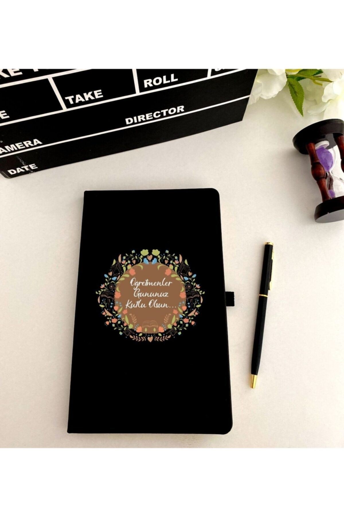 Öğretmenler Günü Siyah Defter Kalem Seti