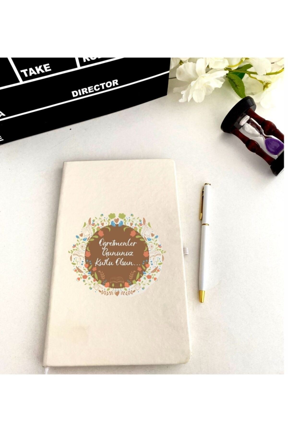 Öğretmenler Günü Beyaz Defter Kalem Seti