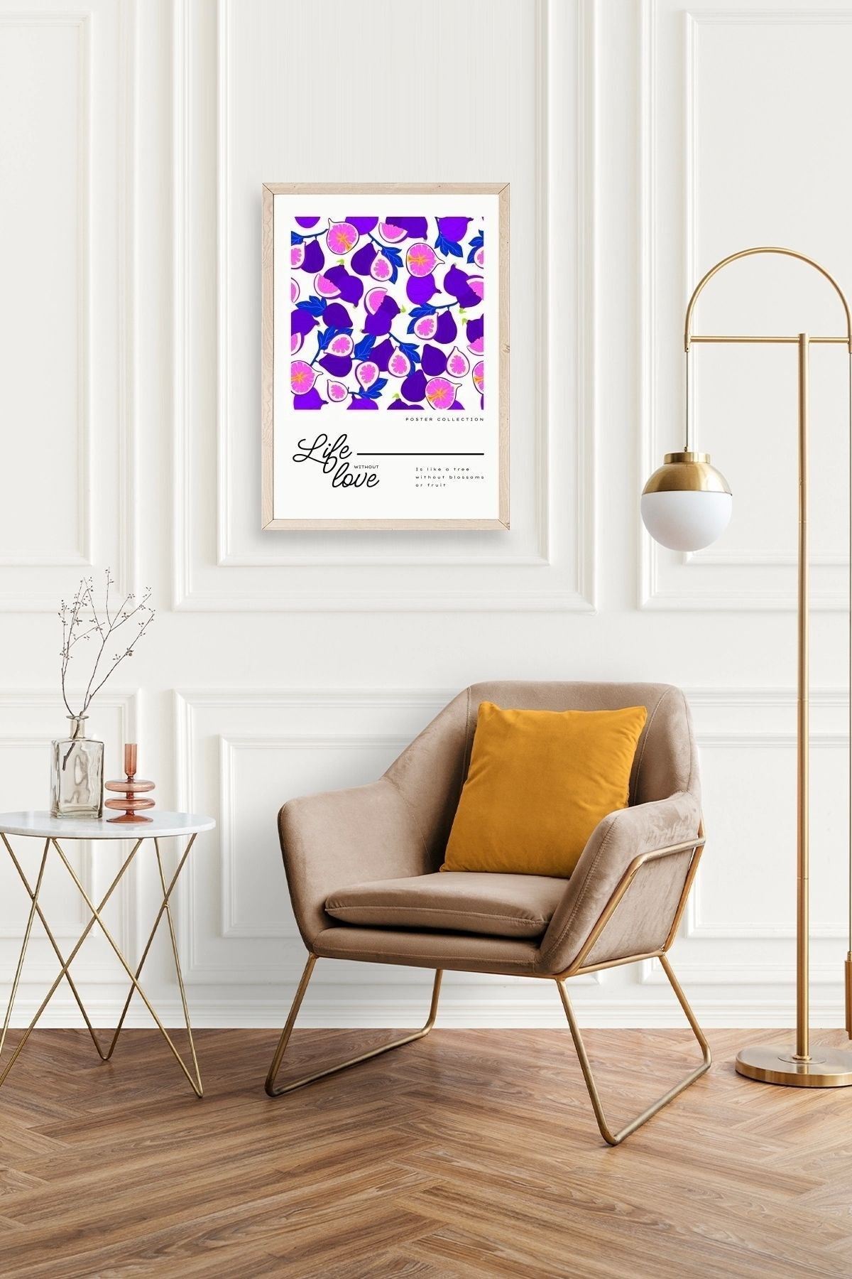 İncir Ahşap Çerçeveli Tablo 30 x 42