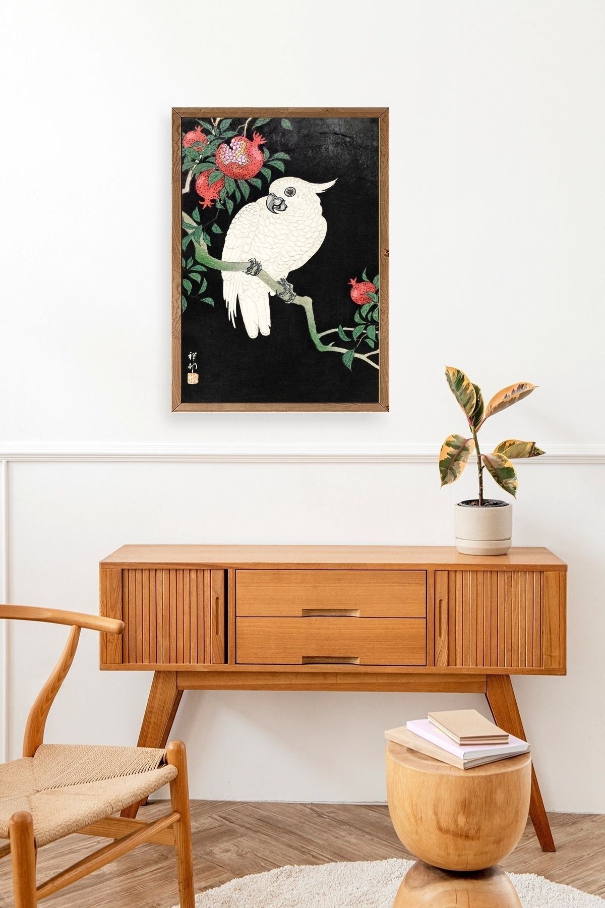 Ohara Koson Ahşap Çerçeveli Tablo 50 x 70