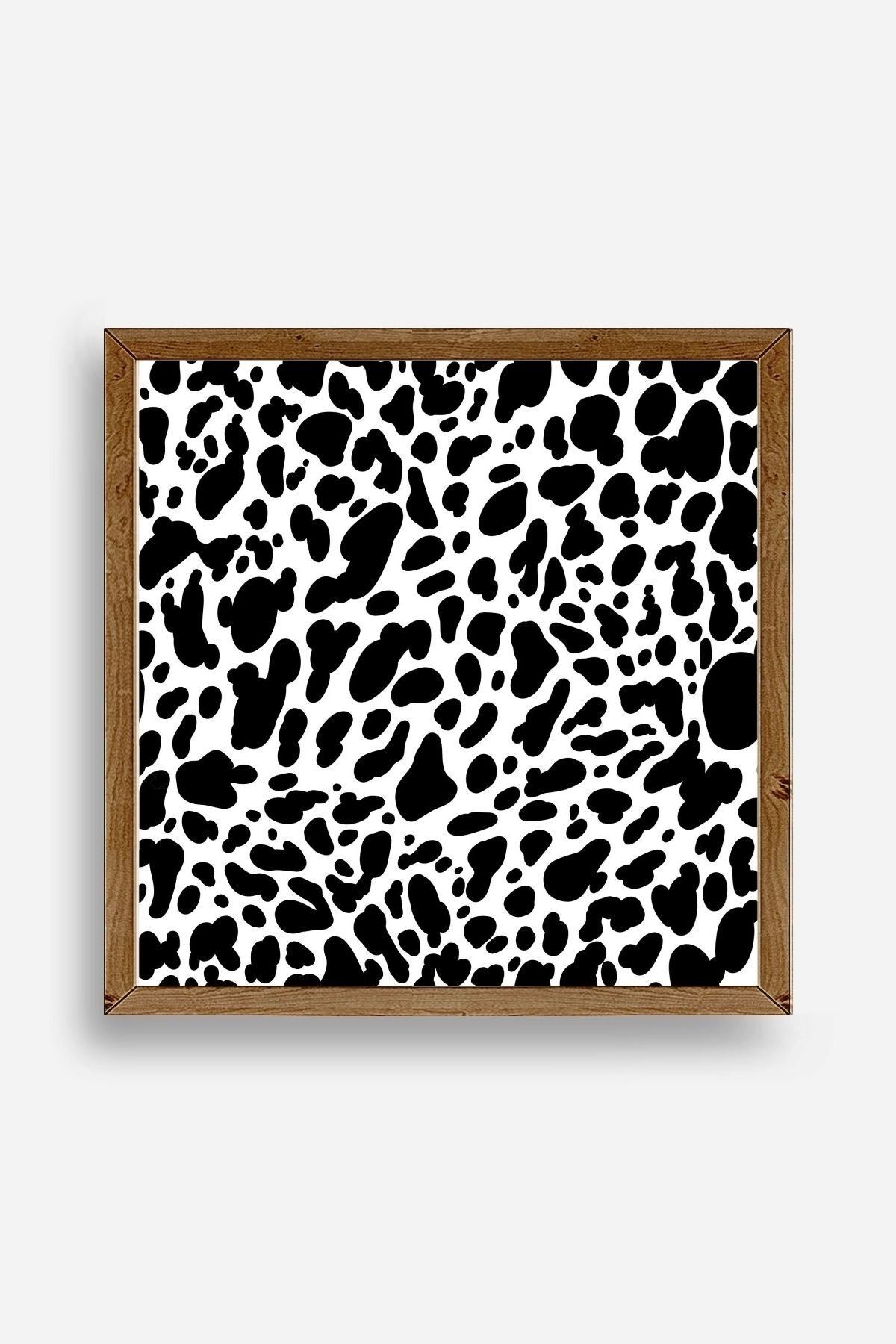 Desen Ahşap Çerçeveli Tablo 50 x 50