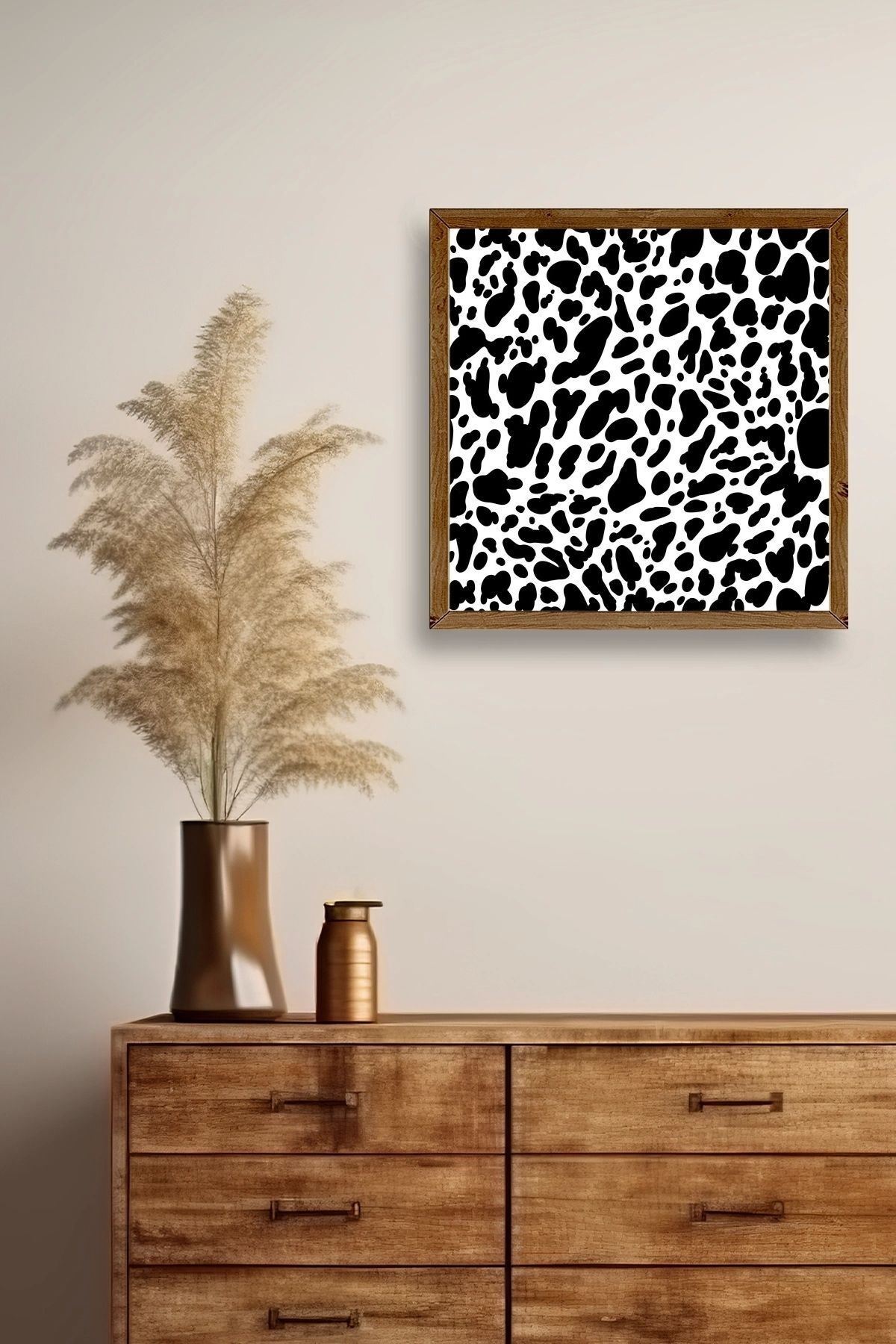 Desen Ahşap Çerçeveli Tablo 50 x 50