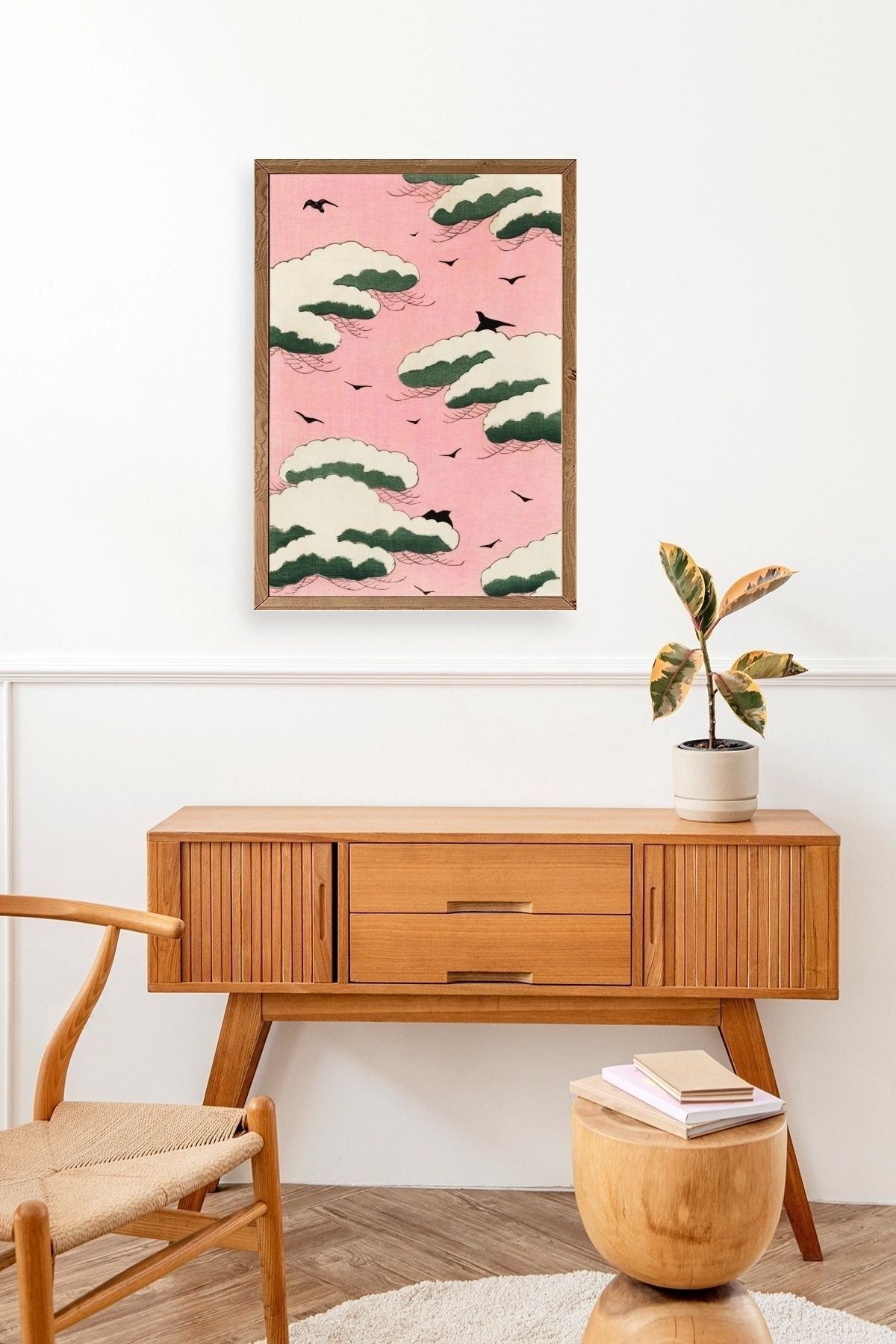 Bitjutsi Sekai Ahşap Çerçeveli Tablo 23 x 30