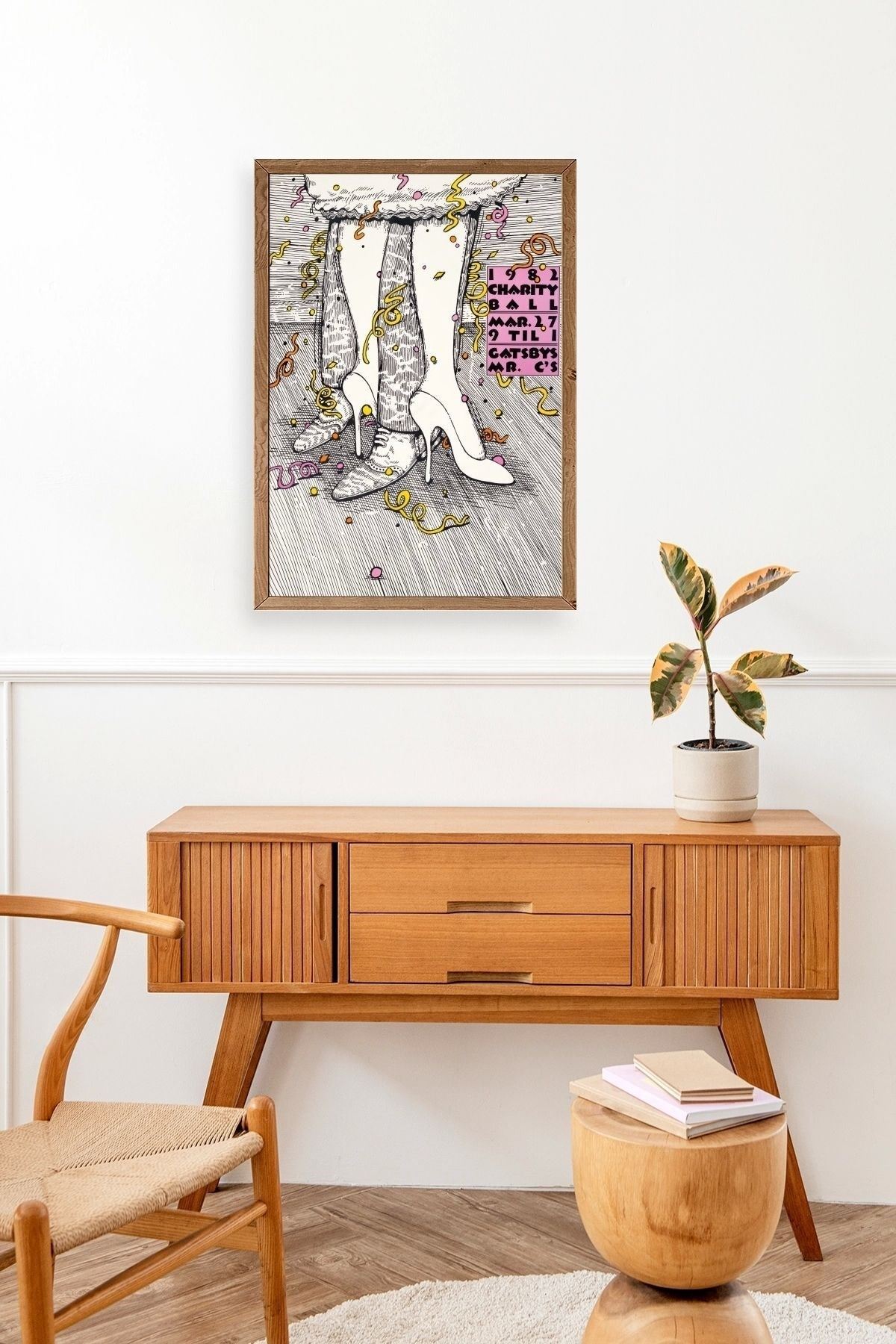 Gastby's Ahşap Çerçeveli Tablo 50 x 70