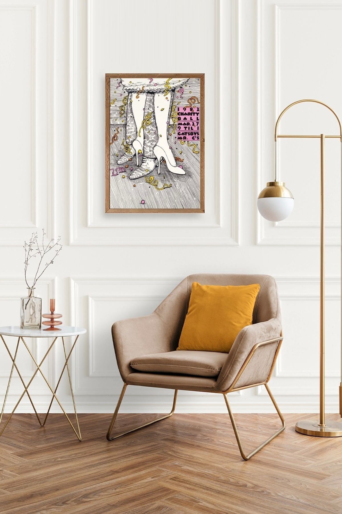 Gastby's Ahşap Çerçeveli Tablo 30 x 42