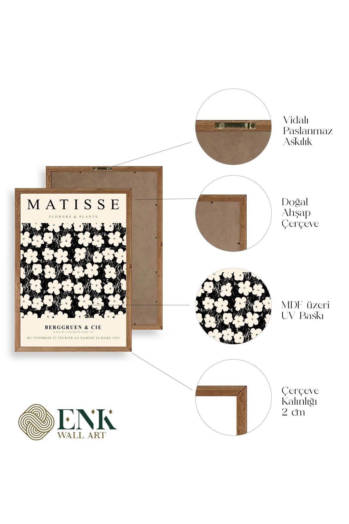 Matisse Ahşap Çerçeveli Tablo 30 x 42