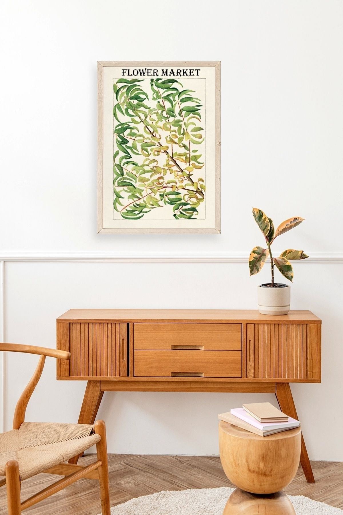 Grancica Breskve Ahşap Çerçeveli Tablo 23 x 30