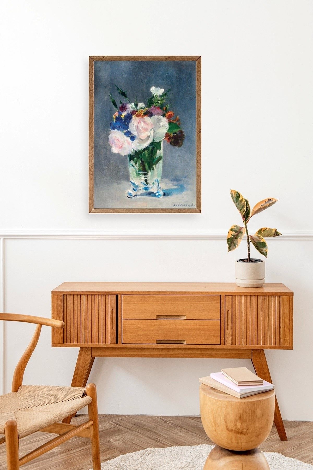 Manet Ahşap Çerçeveli Tablo 30 x 42