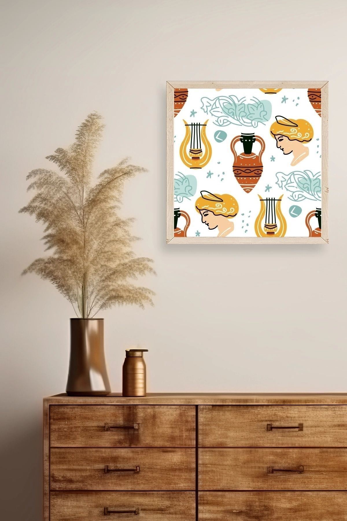 Roma Ahşap Çerçeveli Tablo 23 x 23