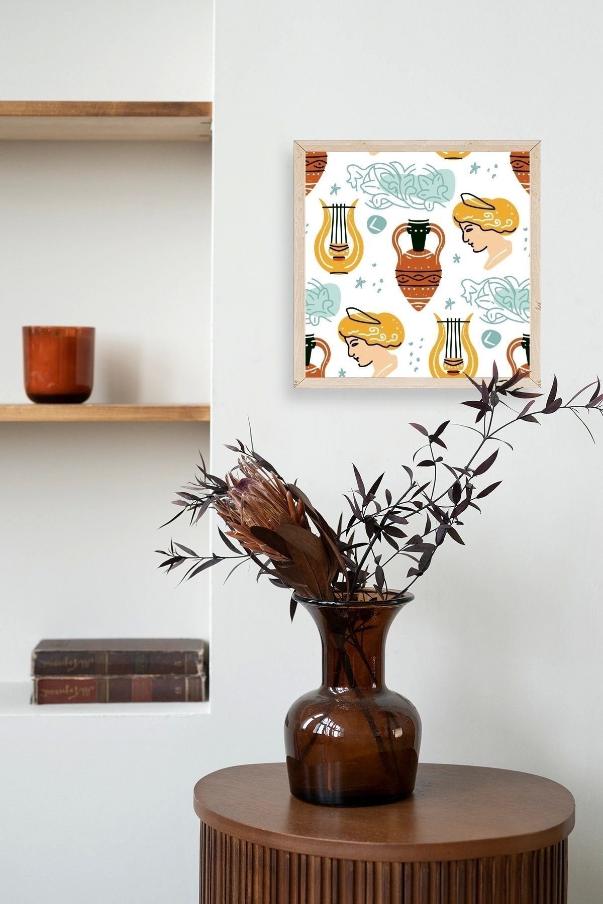 Roma Ahşap Çerçeveli Tablo 42 x 42