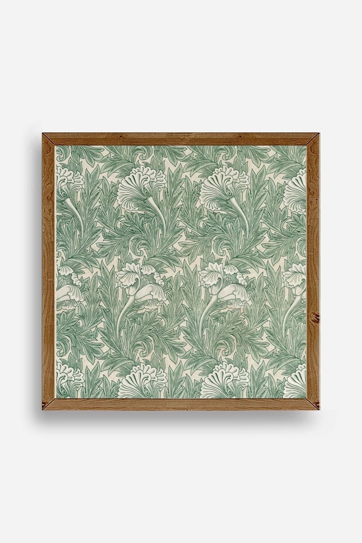 Çiçek Ahşap Çerçeveli Tablo 50 x 50