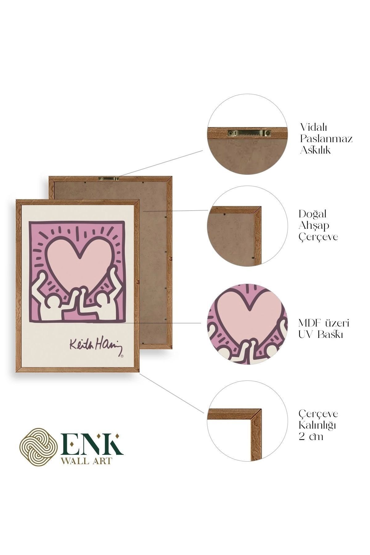 Keith H. Ahşap Çerçeveli Tablo 50 x 70