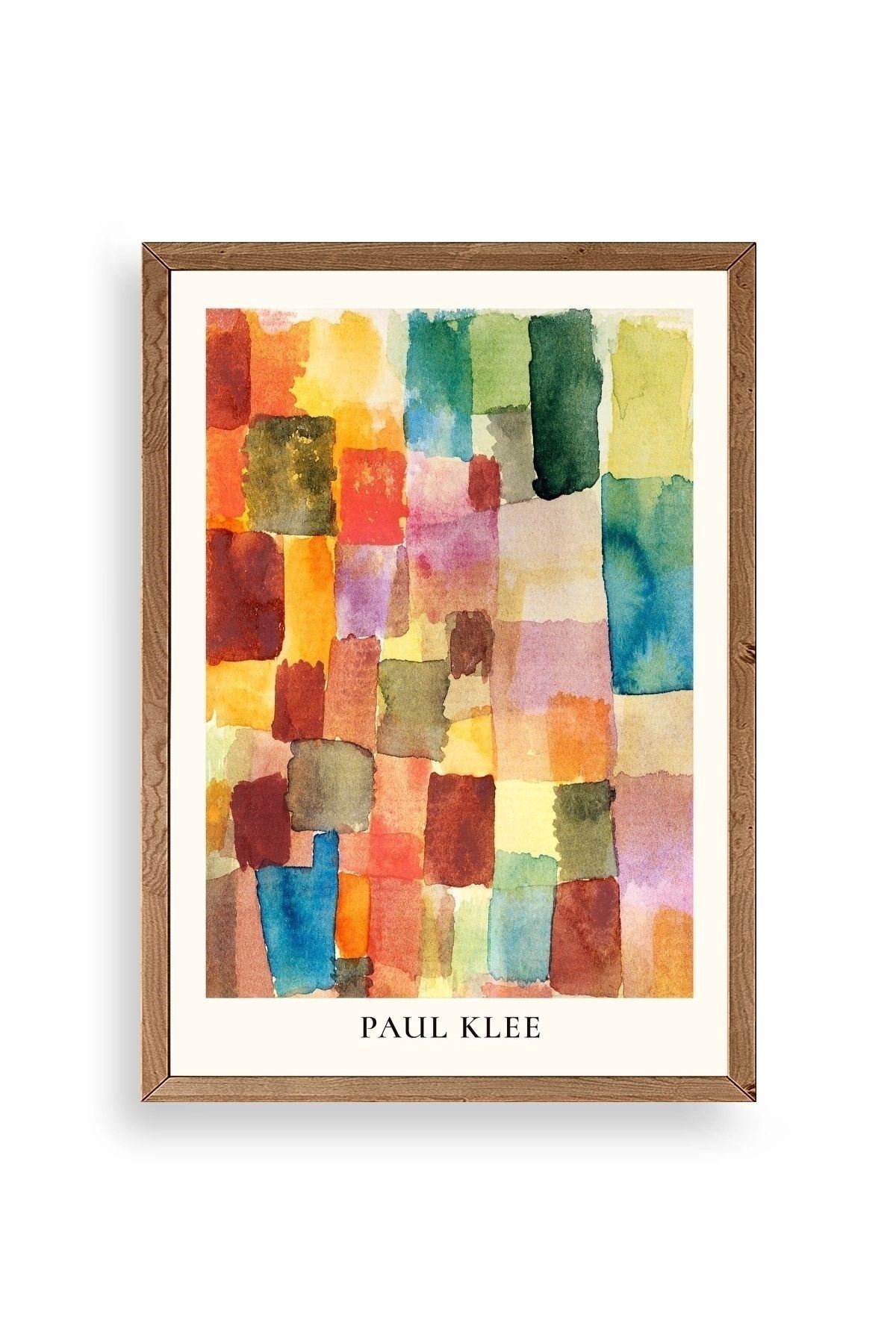 Paul Klee Ahşap Çerçeveli Tablo 30 x 42