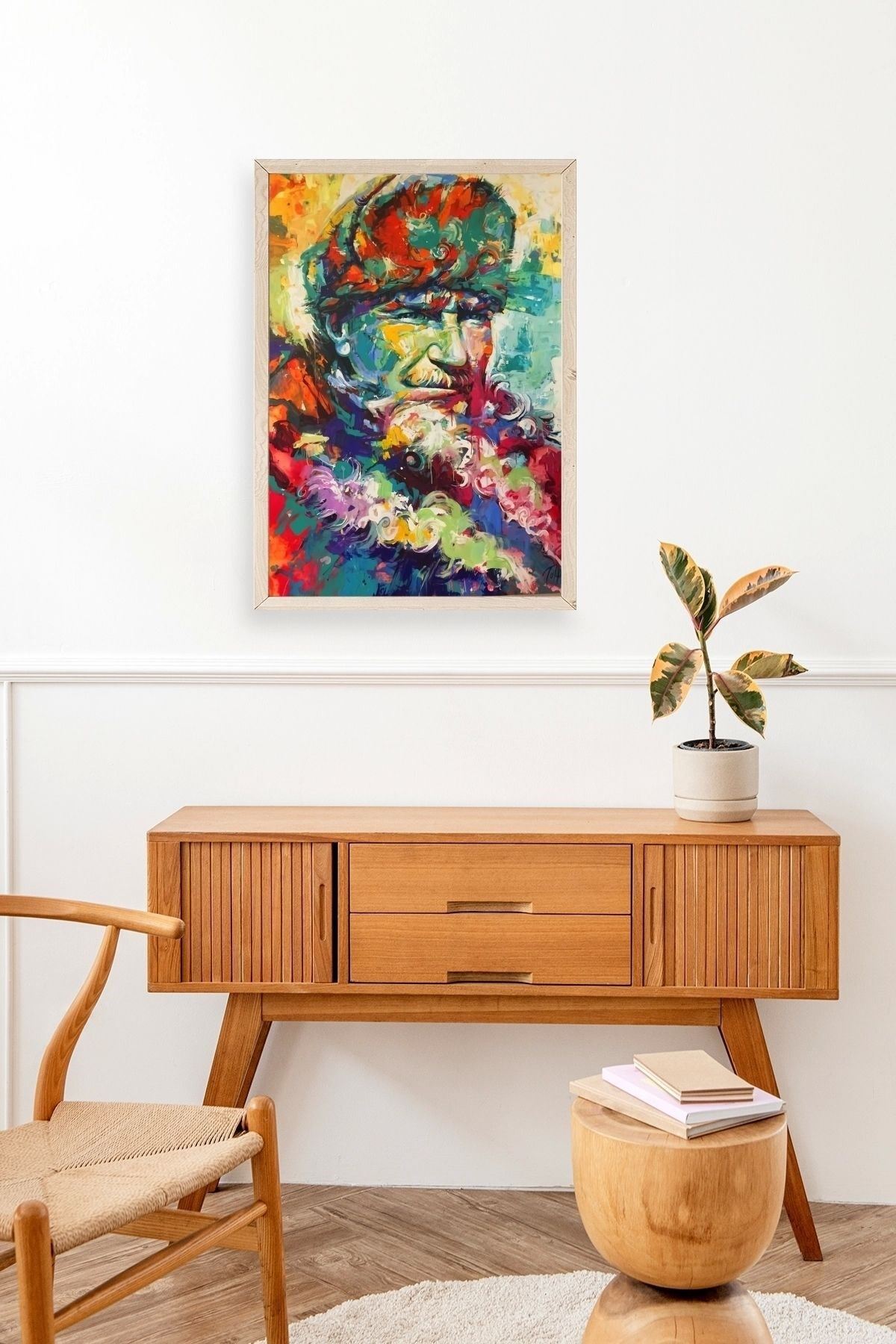 Atatürk Ahşap Çerçeveli Tablo 17 x 23