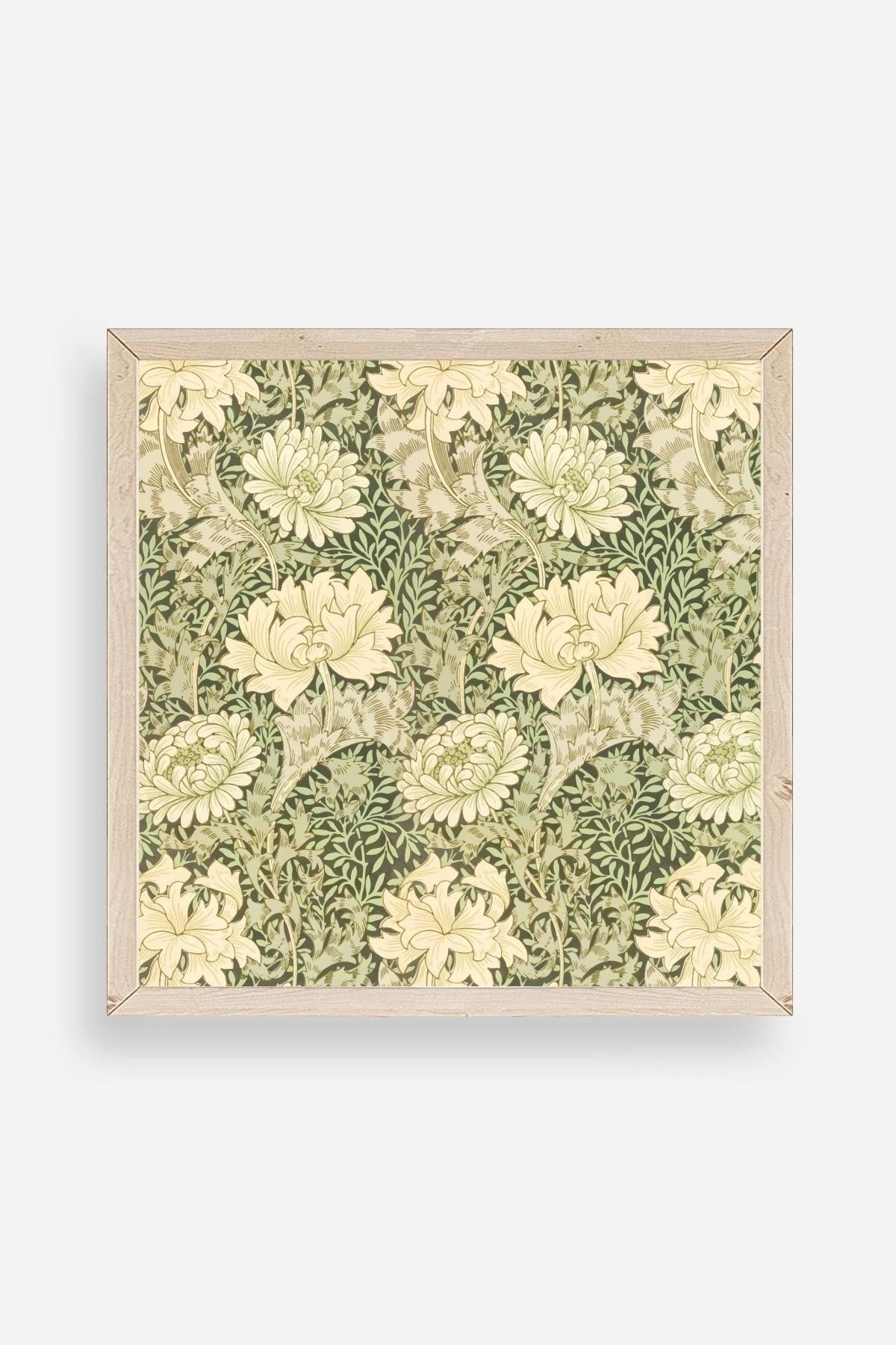 Çiçek Ahşap Çerçeveli Tablo 42 x 42