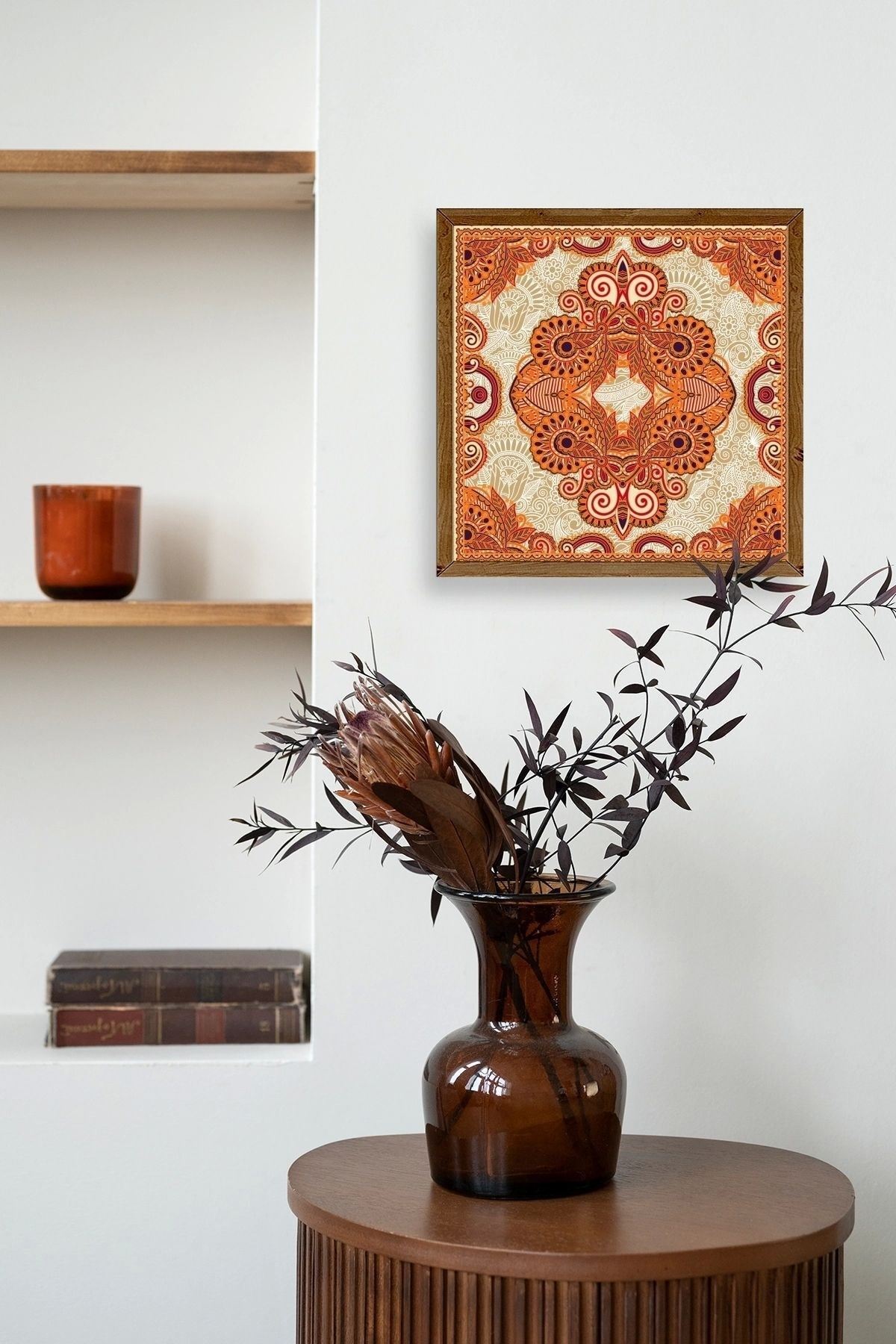 Motif Ahşap Çerçeveli Tablo 50 x 50