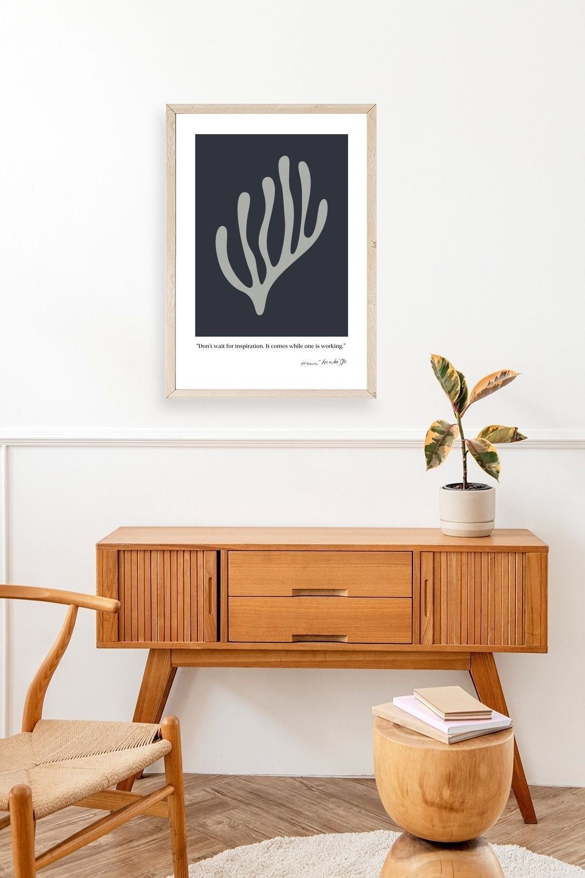 Henri Matisse Ahşap Çerçeveli Tablo 17 x 23