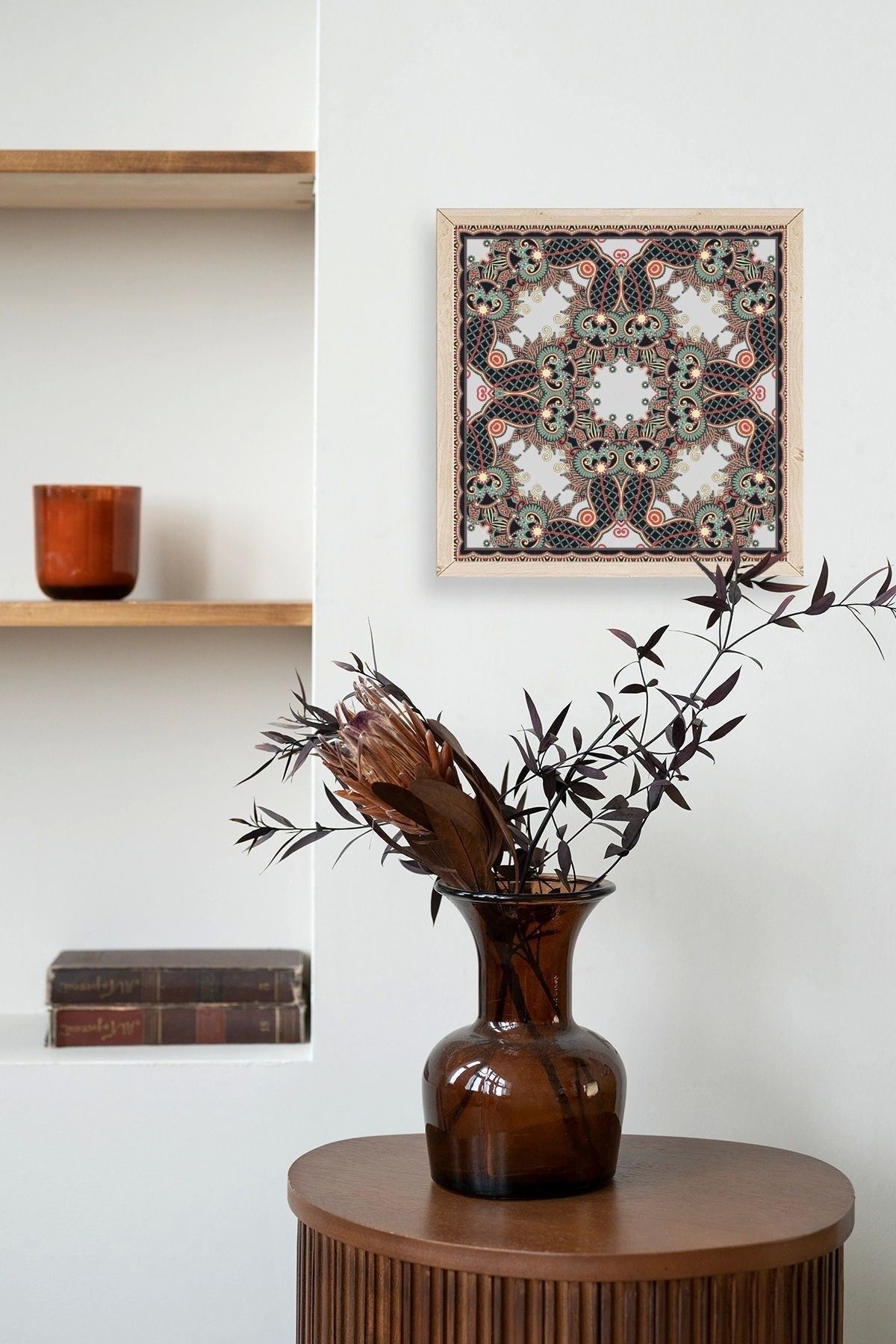 Motif Ahşap Çerçeveli Tablo 23 x 23