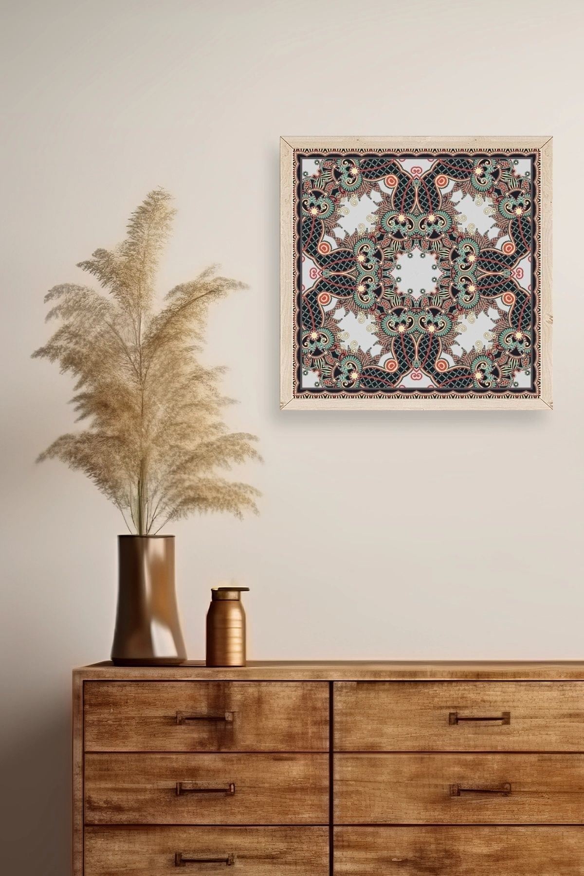 Motif Ahşap Çerçeveli Tablo 42 x 42