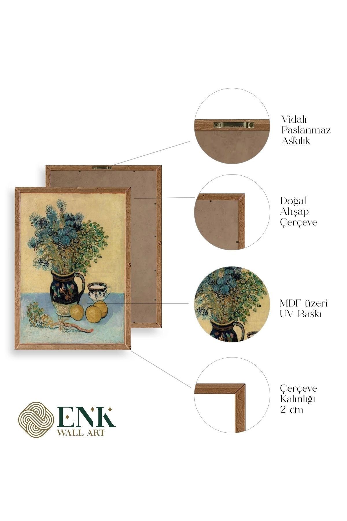 Atelier Ahşap Çerçeveli Tablo 50 x 70