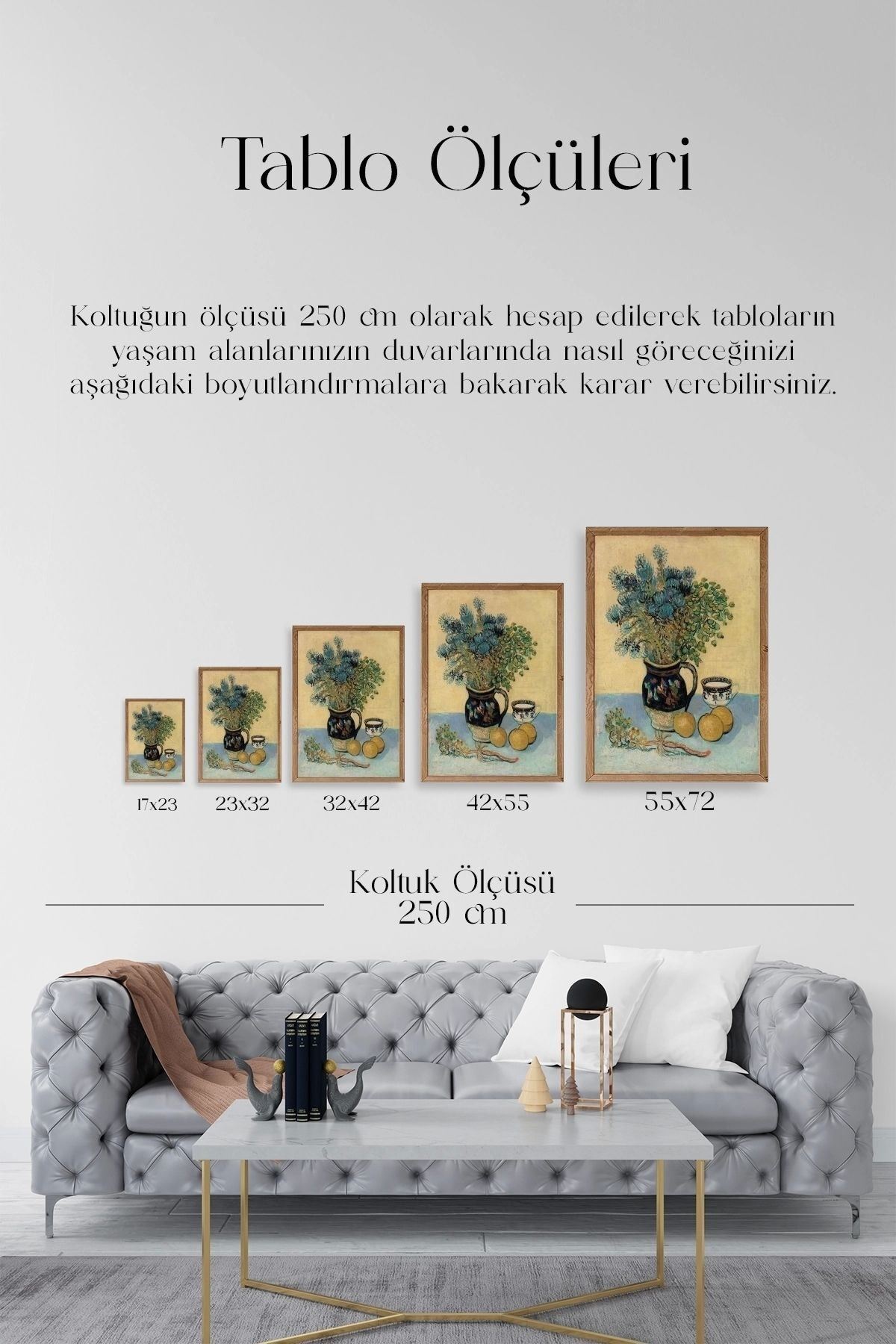 Atelier Ahşap Çerçeveli Tablo 50 x 70