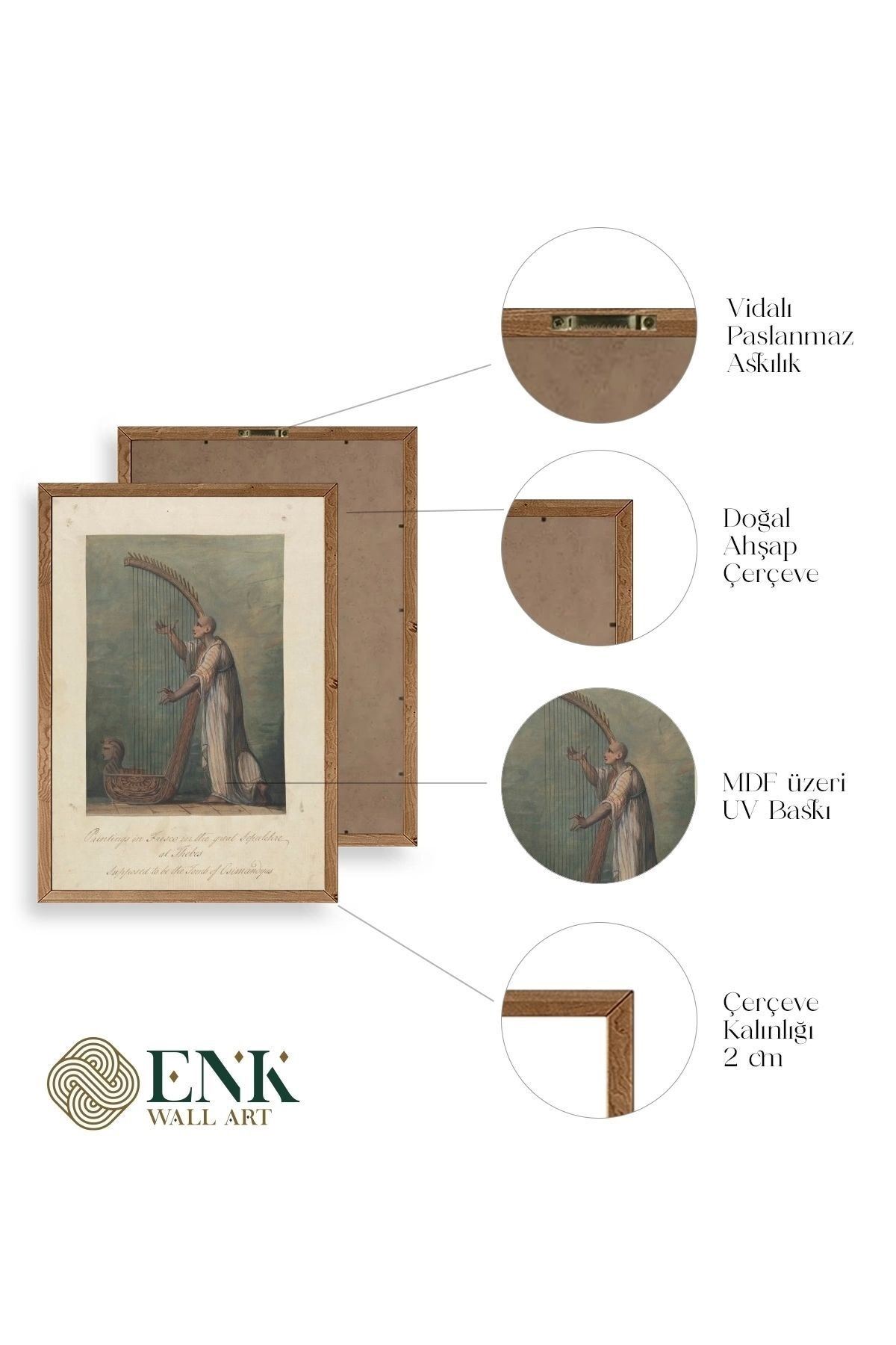 James Bruce Ahşap Çerçeveli Tablo 23 x 30