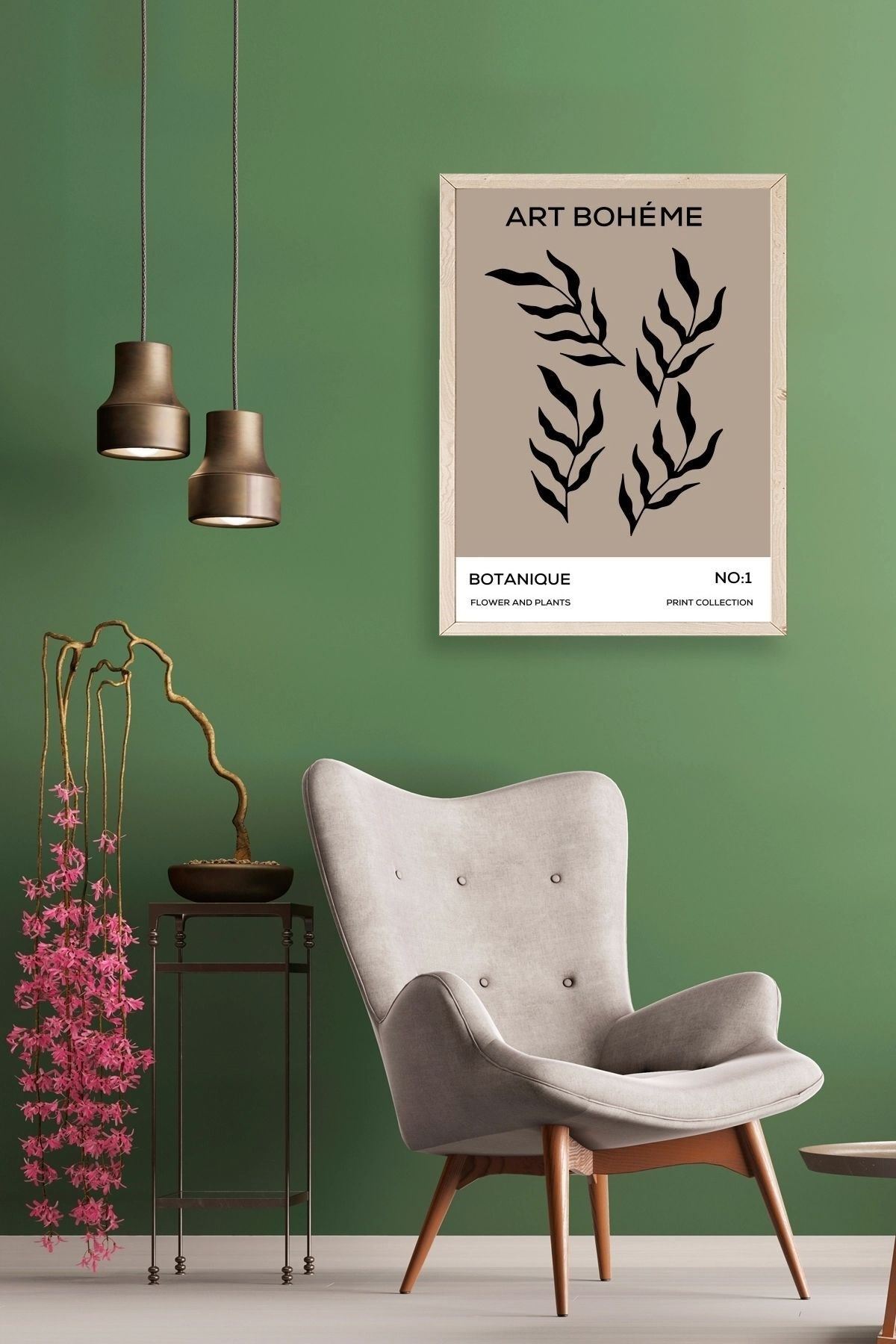 Art Boheme Ahşap Çerçeveli Tablo 30 x 42