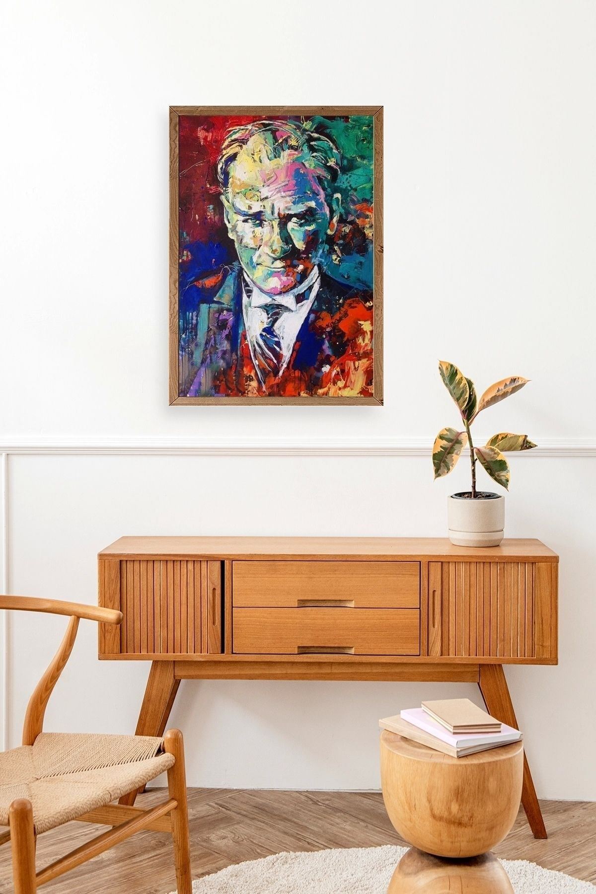 Atatürk Ahşap Çerçeveli Tablo 17 x 23
