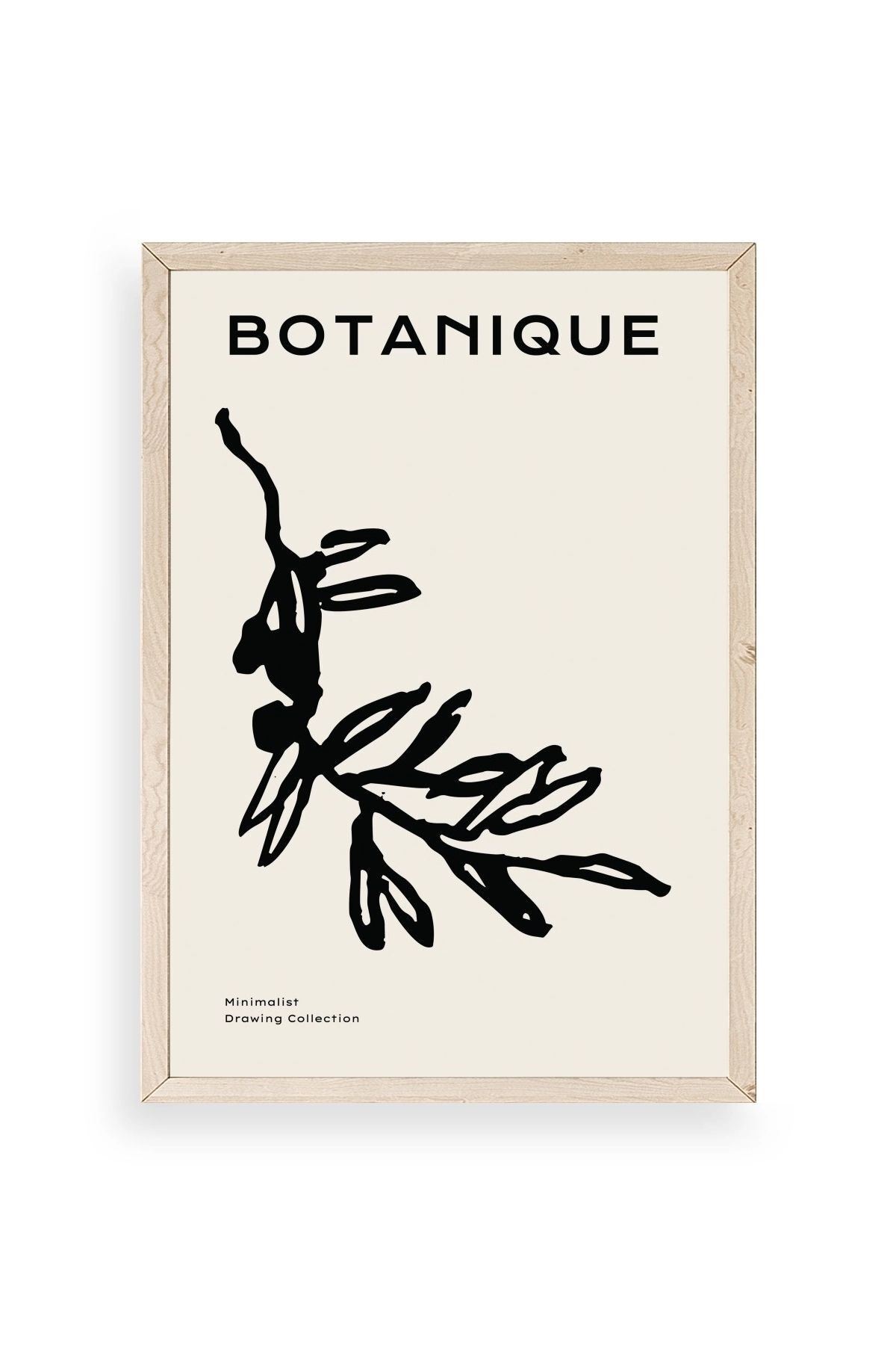 Yaprak Ahşap Çerçeveli Tablo 17 x 23