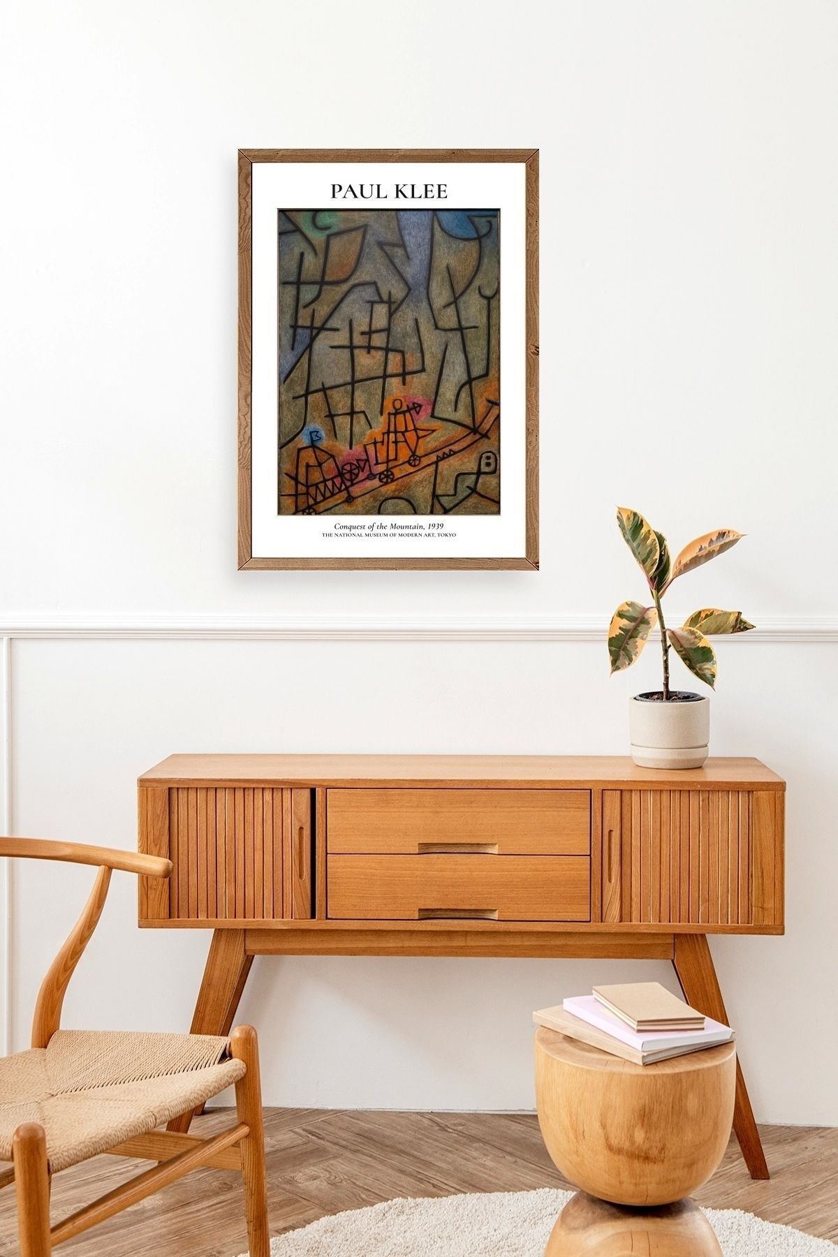 Paul Klee Ahşap Çerçeveli Tablo 30 x 42