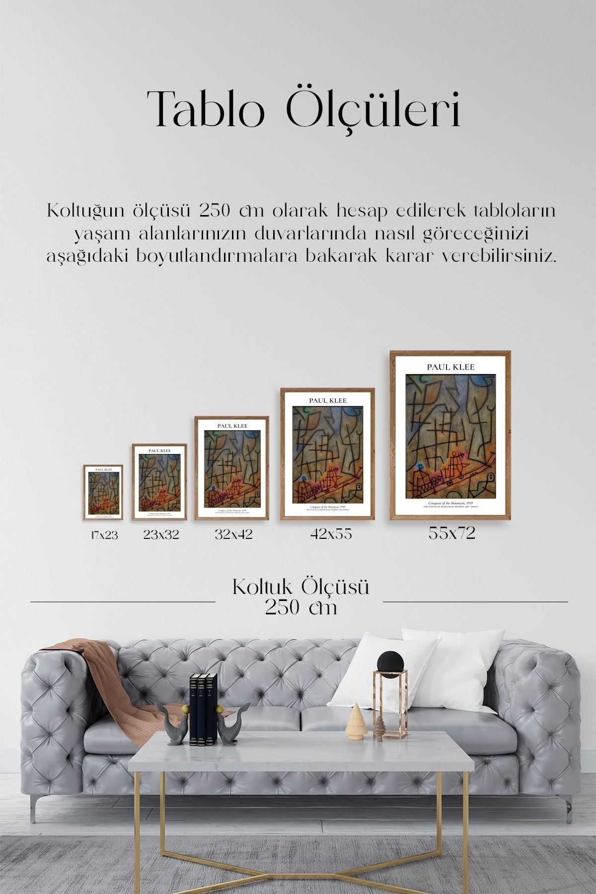 Paul Klee Ahşap Çerçeveli Tablo 30 x 42