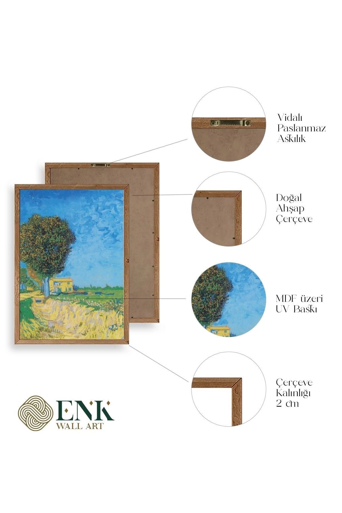 Lane Near Ahşap Çerçeveli Tablo 23 x 30