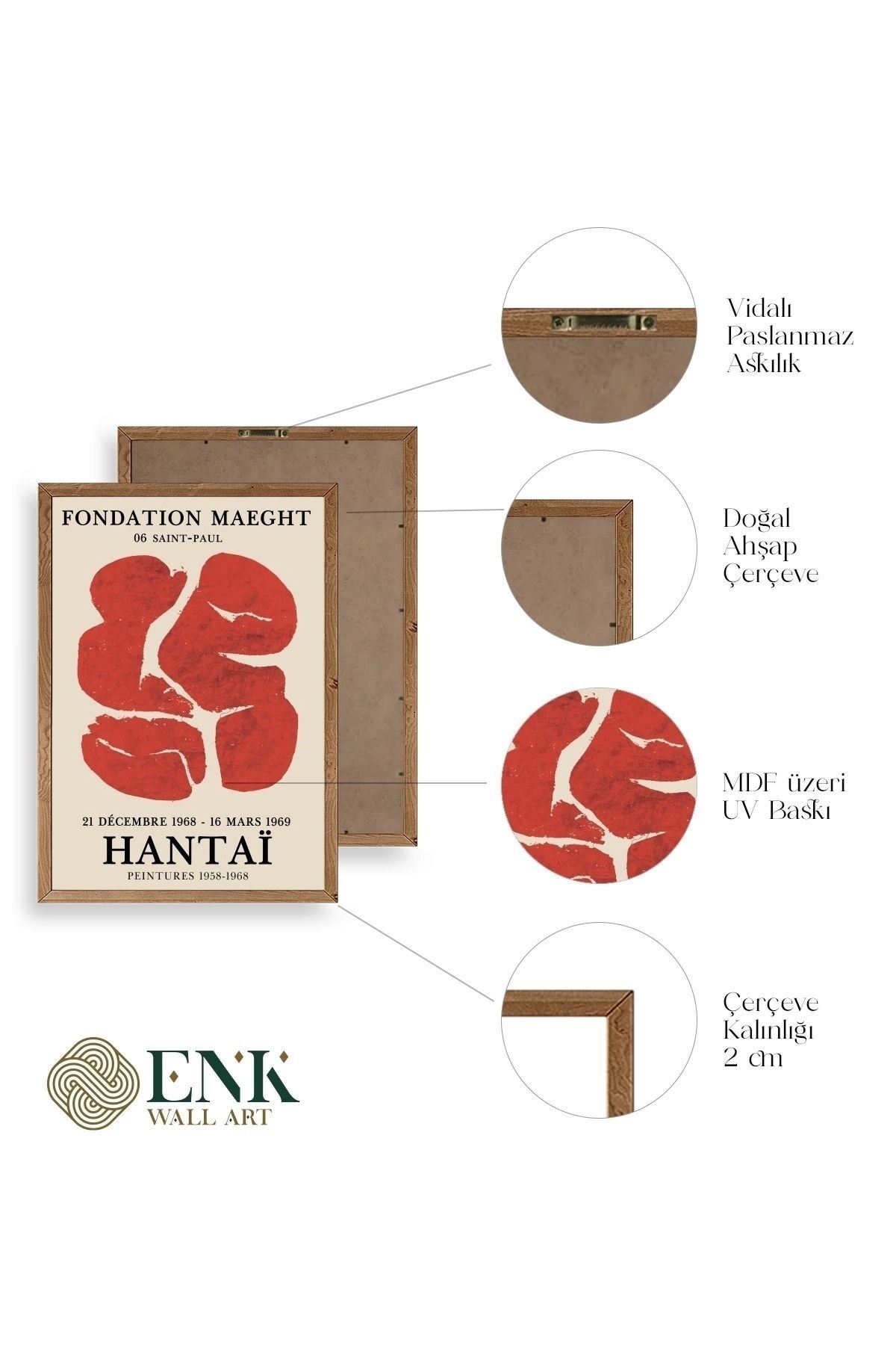 Hantai Ahşap Çerçeveli Tablo 50 x 70