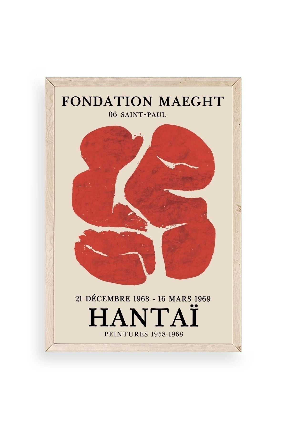 Hantai Ahşap Çerçeveli Tablo 23 x 30