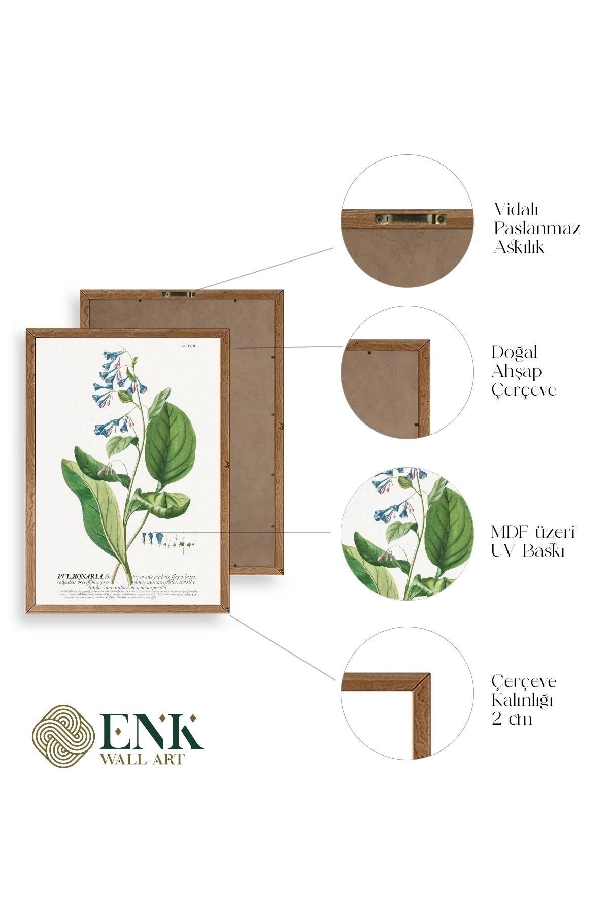 Stupell Ahşap Çerçeveli Tablo 50 x 70