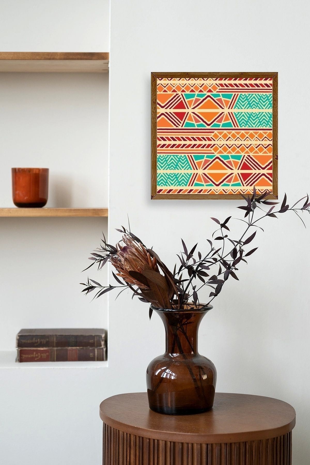 Motif Ahşap Çerçeveli Tablo 50 x 50