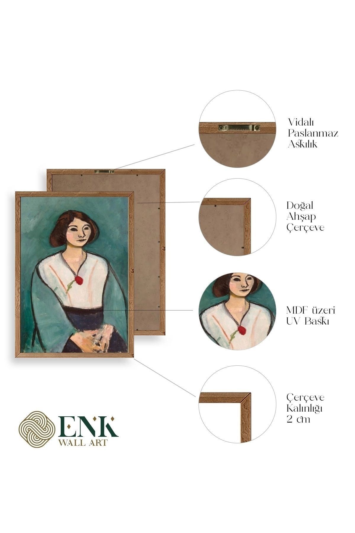 Picasso Ahşap Çerçeveli Tablo 30 x 42