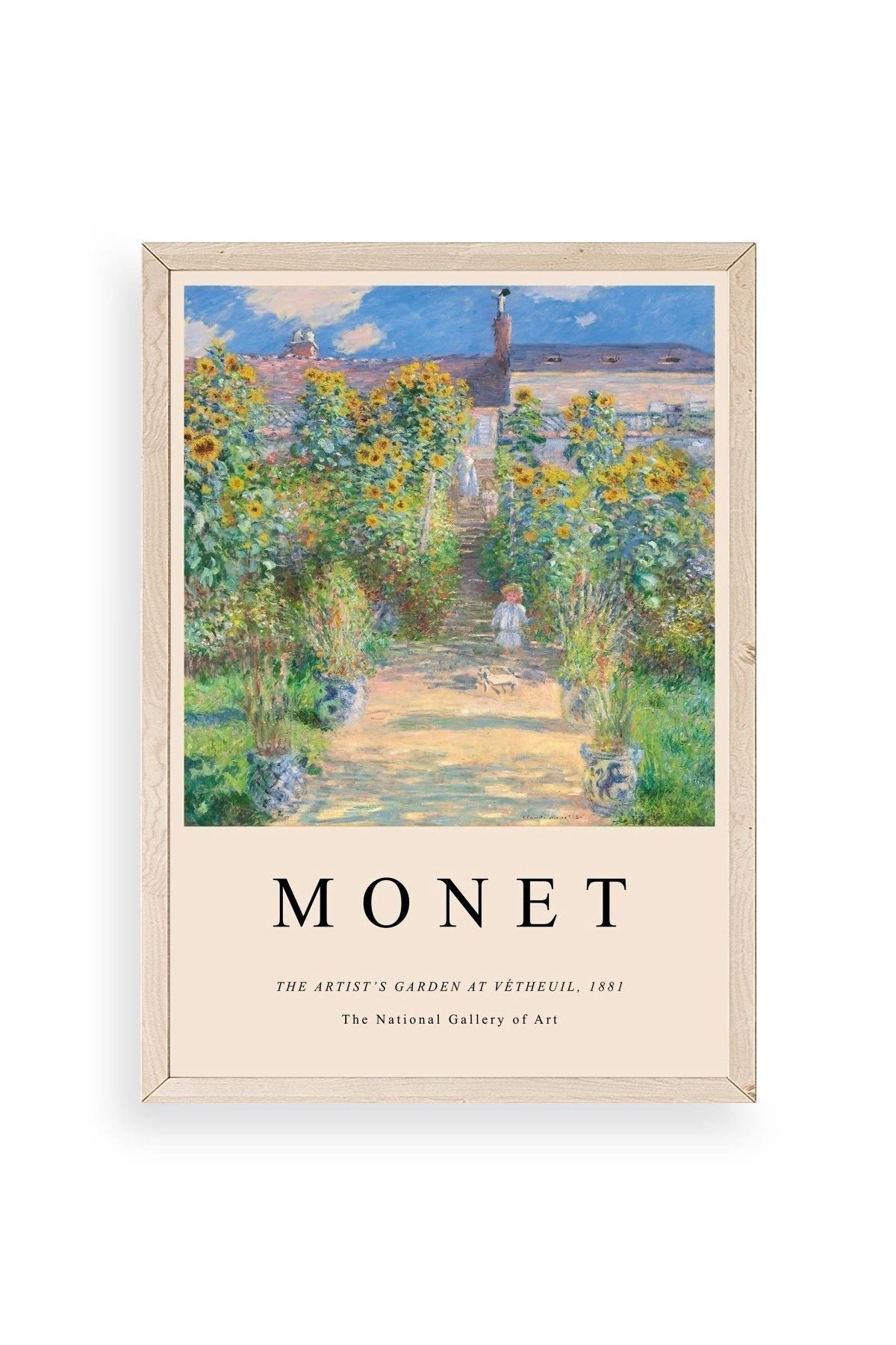 Monet Ahşap Çerçeveli Tablo 23 x 30