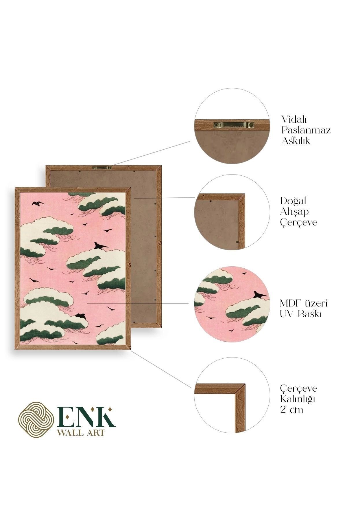 Bitjutsi Sekai Ahşap Çerçeveli Tablo 17 x 23
