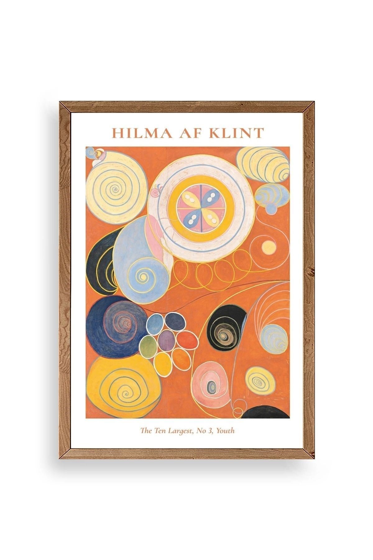 Hilma Af Klint Ahşap Çerçeveli Tablo 23 x 30