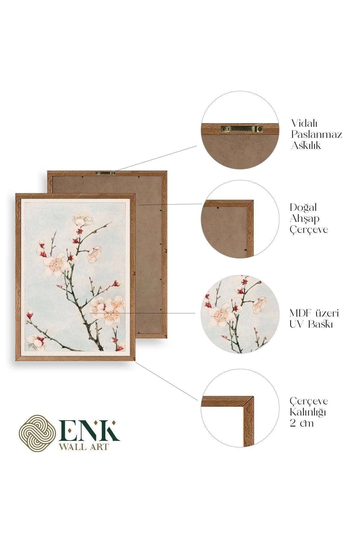 Nisaburo Ito Ahşap Çerçeveli Tablo 50 x 70