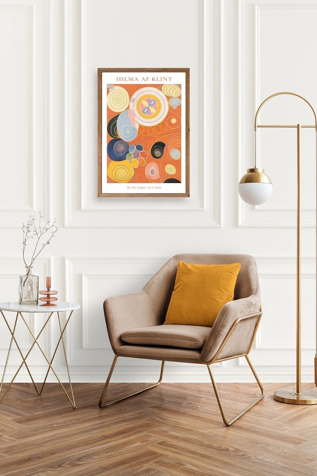 Hilma Af Klint Ahşap Çerçeveli Tablo 50 x 70