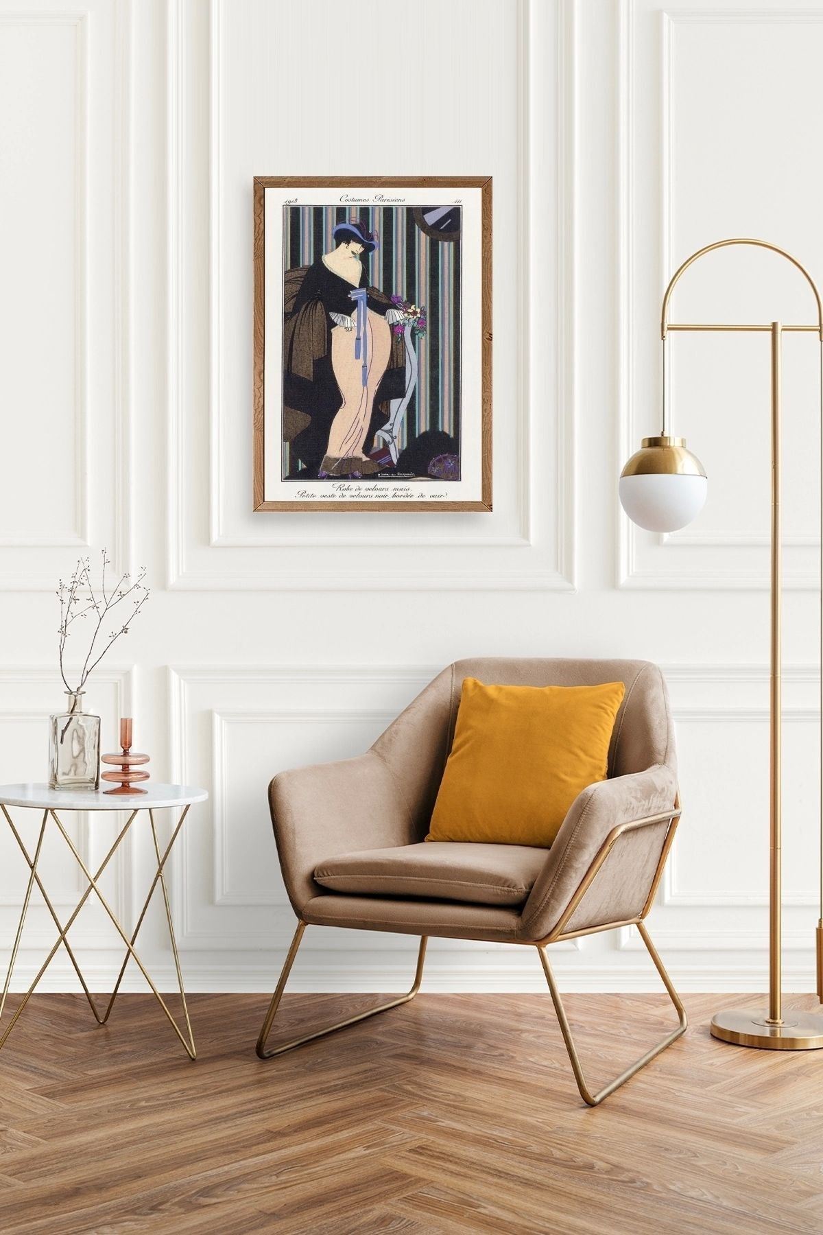 Paris Kostümleri Ahşap Çerçeveli Tablo 17 x 23