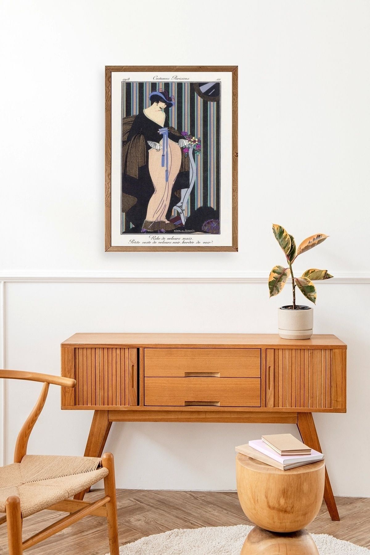 Paris Kostümleri Ahşap Çerçeveli Tablo 17 x 23