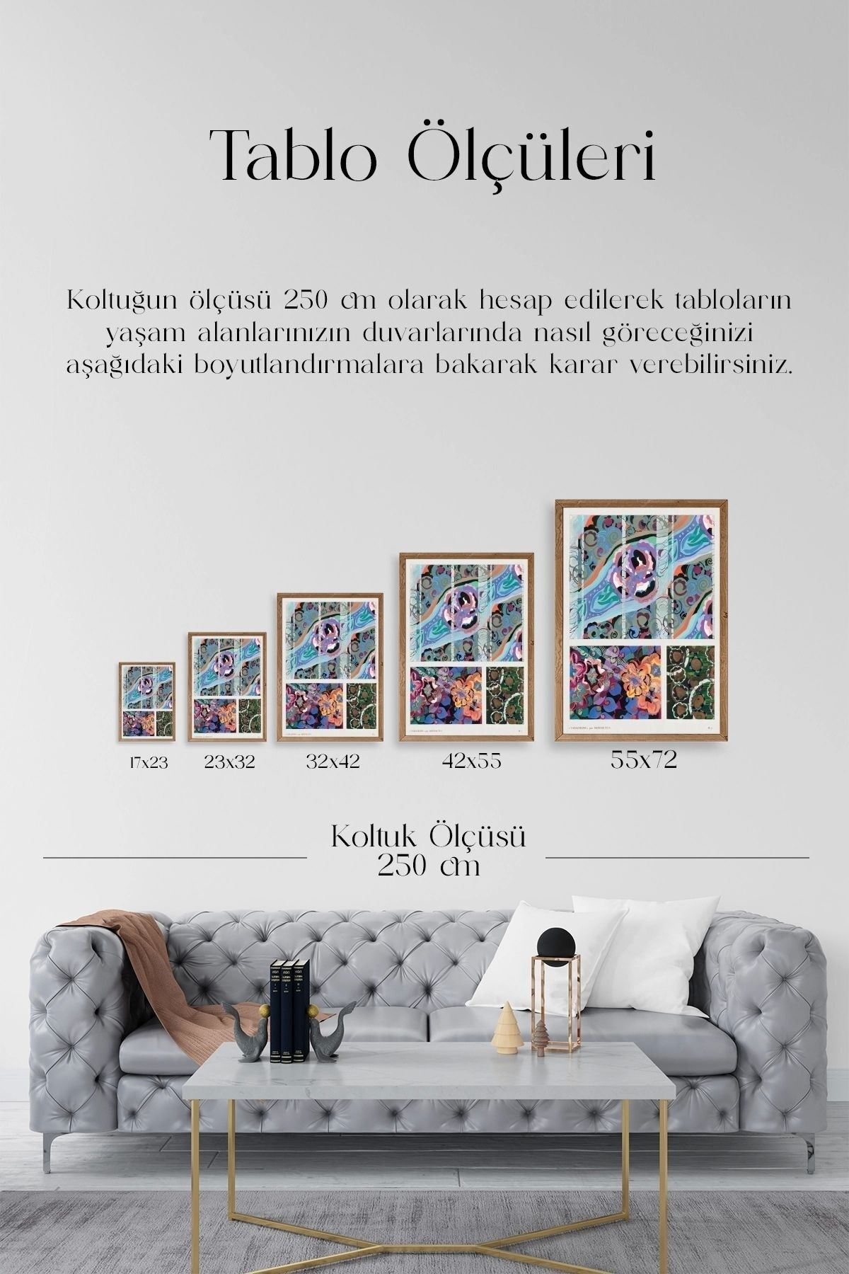Varyasyonlar Ahşap Çerçeveli Tablo 23 x 30